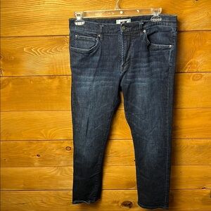 Joseph Abboud Mens Slim Fit Jeans Blue Denim  33x30 Five Pocket Dark Wash Casual